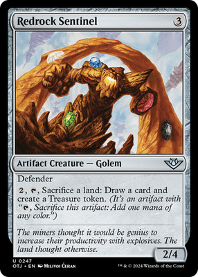 Redrock Sentinel #247 (LP) Thunder Junction OTJ Magic MTG