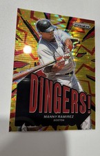 2025 Panini Prizm - Dingers! Manny Ramirez, Manny Ramirez #4 Red Pulsar Prizm...