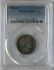 1896 s barber quarter 25c. PCGS G04