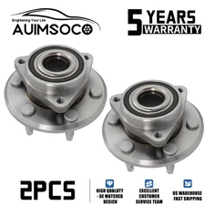 For Chevy Traverse GMC Acadia Buick Enclave 3.6L Front Wheel Hub Bearings Pair 2