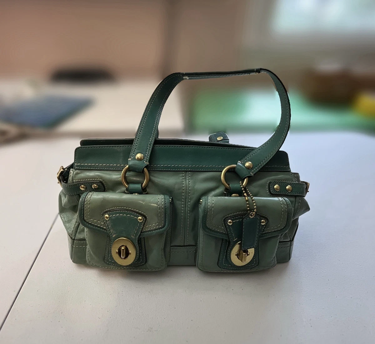 Coach Legacy Turn Lock Satchel/Top Handle Bag Handbags & Bags for