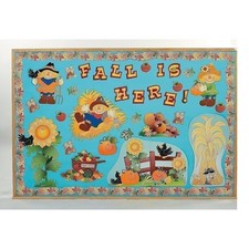 Fall Harvest Bulletin Board Set. Decorate for Fall fun with these cardboard bull