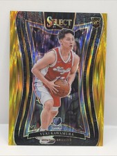 2024-25 Panini Select Mezzanine Level Yuki Kawamura #168 Gold Flash Prizm #05/10