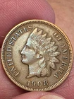 1908 S INDIAN HEAD CENT--VF & NICE COLLECTIBLE GRADE BETTER DATE
