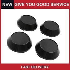 Universal 65mm Dia 5 Clips Car Wheel Tyre Center Hub Caps Covers Black Pack of 4