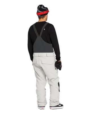 Volcom Roan Bib Overall Men's Snow Pants, Stone, Small | eBay