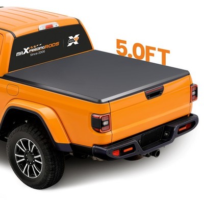 5ft Soft Tri-Fold Tonneau Cover W/ Lamp for Jeep Gladiator 20-2026