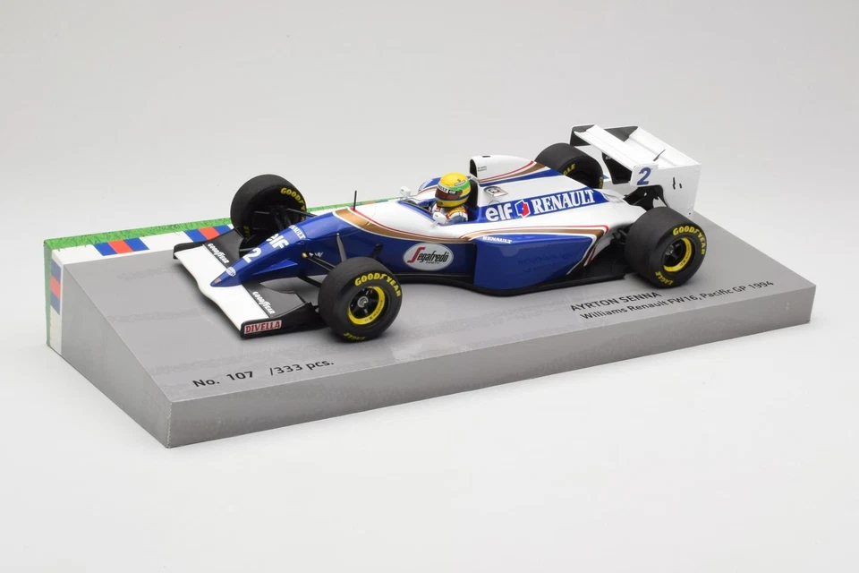 543941802 F1 Williams Renault FW16 n2 A.Senna Pacific GP 1994 Minichamps 1/18 - Immagine 2 di 4