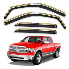 Rain Guards for Dodge Ram 1500 Crew Cab Fit for 2009-2026 RAM Crew Cab Mega Cab