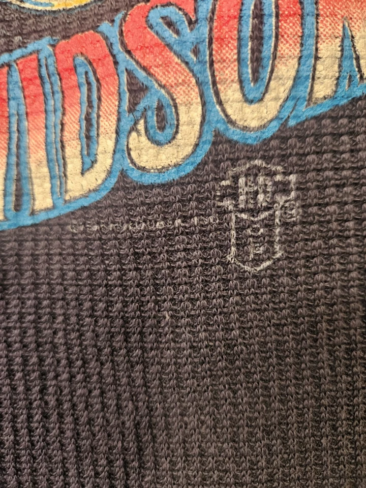 Harley Davidson vintage 3d emblema tejido waffle Foto 4 de 4