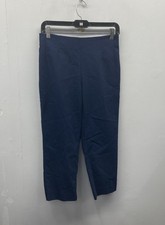 Chaps Women's Navy Blue Flat Front Ankle Dress Pants Size 6