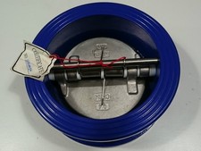 AVFI Cast Iron Wafer Duo Double Door Plate Check Valve AC10 DN100 PN16 Coated