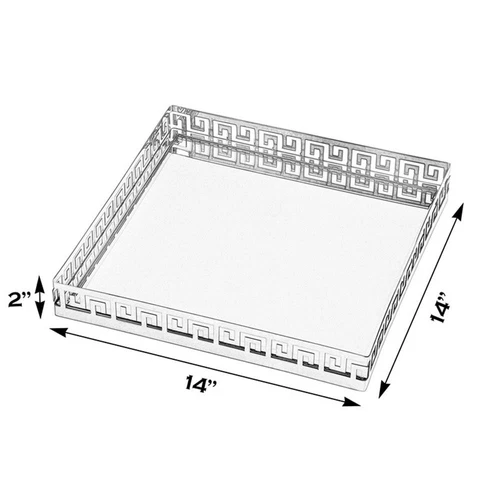 Butler Specialty Company Cleo Square Serving Tray - Polished Silver - Picture 4 of 4