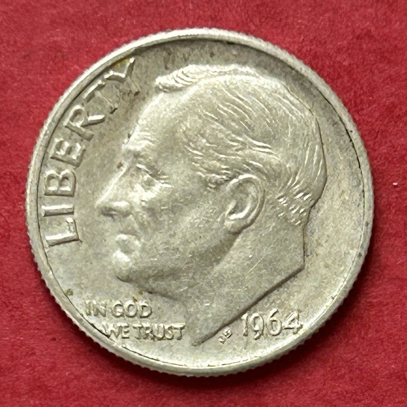 1964-D United States Roosevelt Silver Dime