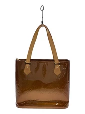 LOUIS VUITTON Houston Monogram Vernis BRW Bronze Enamel Brown