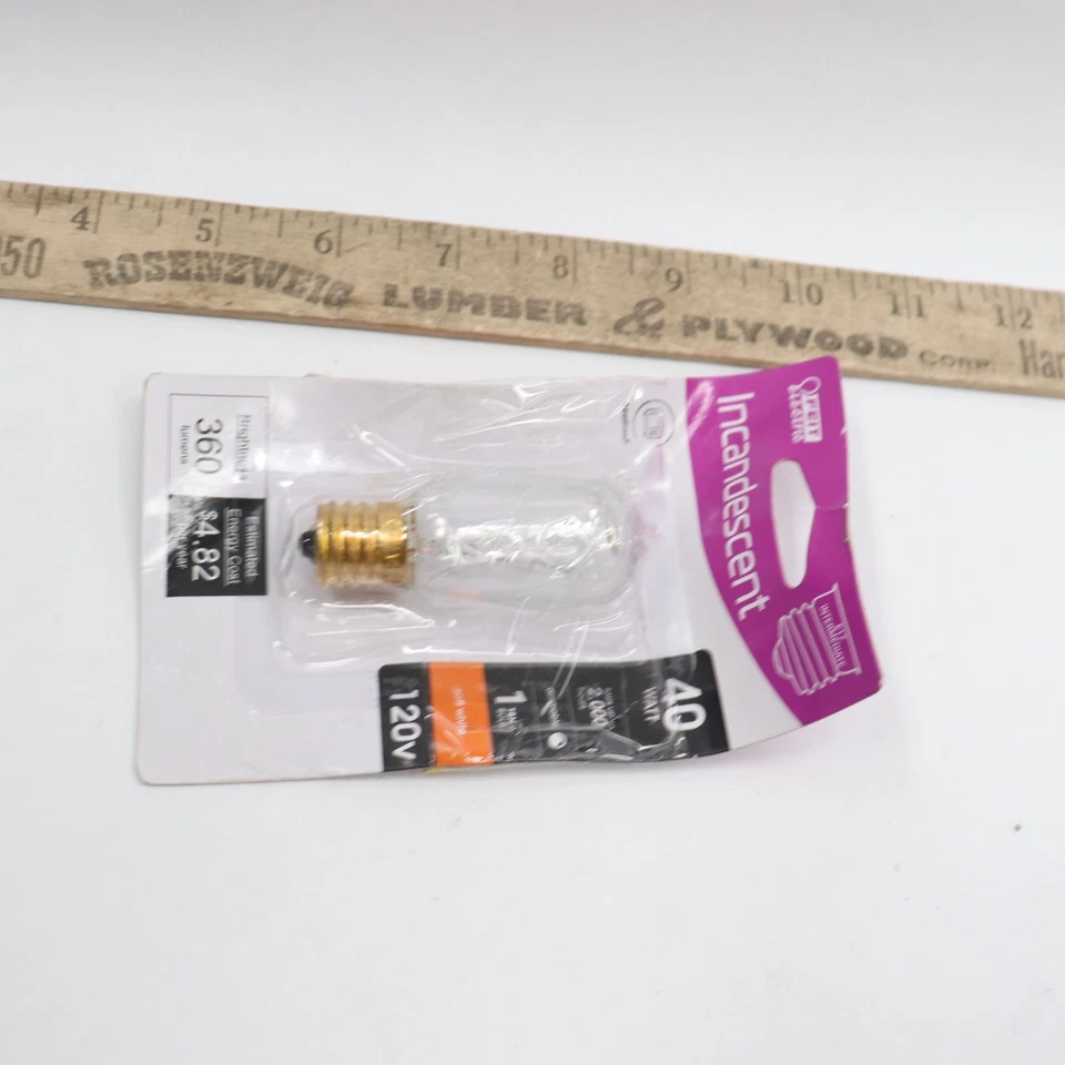 GE Microwave LED Replacement Soft/Warm White T8 Bulb 350lm 40W BP40T8N/HDRP - Image 2 of 4