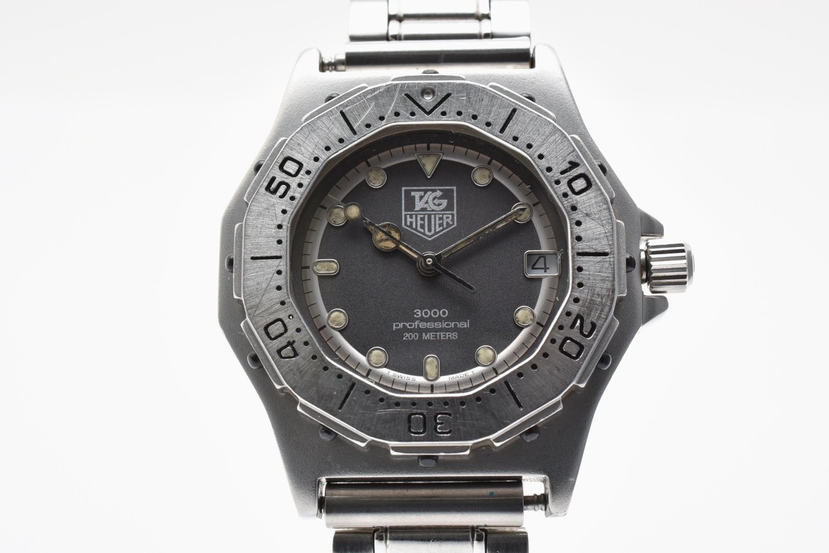 「旧ロゴ・HEUER」ホイヤー 3000 932.213 ダイバー時計 旧ロゴ・HEUER」ホイヤー 3000 932.213 ダイバー時計 タグ