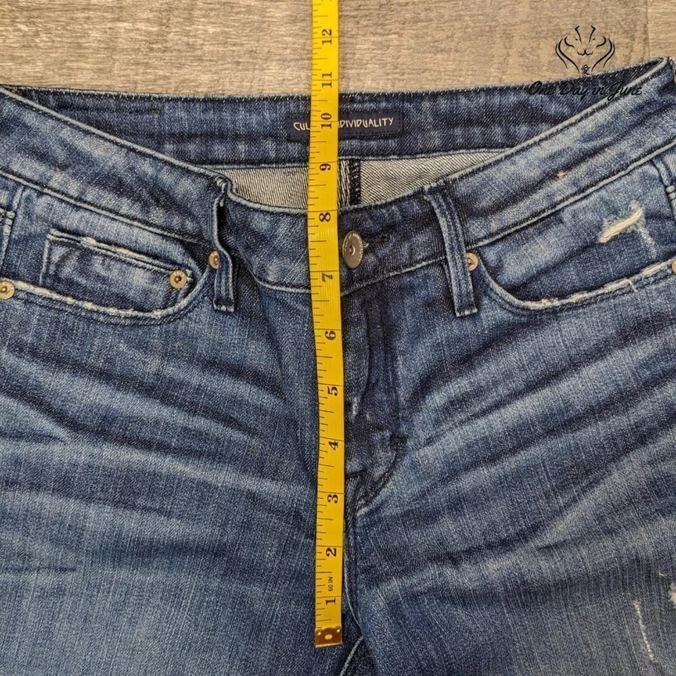 Jeans skinny Cult of Individuality Zen cintura média tamanho 26 (2) - Imagem 4 de 4