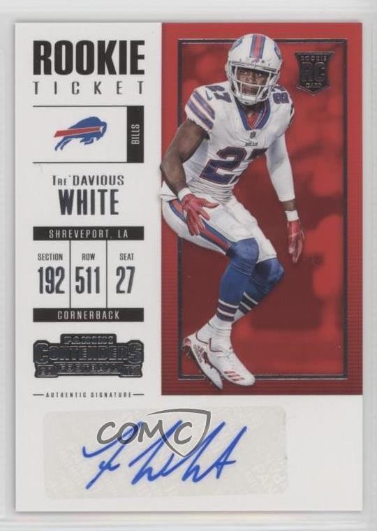 2017 Panini Contenders Rookie Ticket Tre'Davious White #129 Auto 1x9