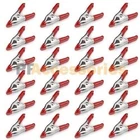 24x 2 inch Mini Metal Spring Clamps w/ Red Rubber Tips Tool LOT of 24 Pcs Pack