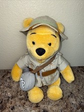 Walt Disney World Winnie The Pooh Safari Bear Animal Kingdom Plush 9"