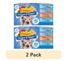  2 pack Purina Friskies Ocean Of Delight Gravy Variety Pack, Wet Cat Food, 5.5