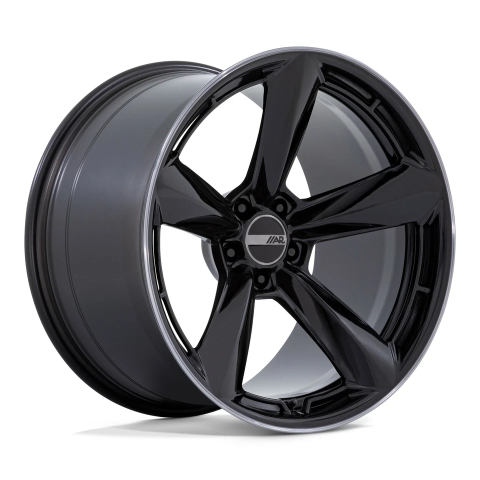 Juego 4 Ruedas 20" American Racing TTF 20x9.5 5x120 15mm Negro Brillante Doble Tinte Foto 2 de 4