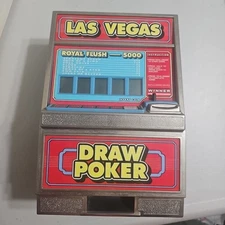 Vintage Las Vegas Draw Poker Electronic Tabletop Game - 1990's Classic - Works!