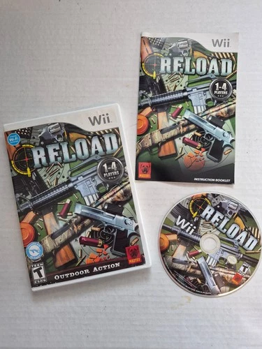 Reload Nintendo Wii Zapper Game CIB Complete w/ Case Manual Tested Working