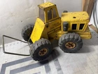 vintage Tonka Mighty Loader 1970s era - yellow pressed steel bucket loader LARGE