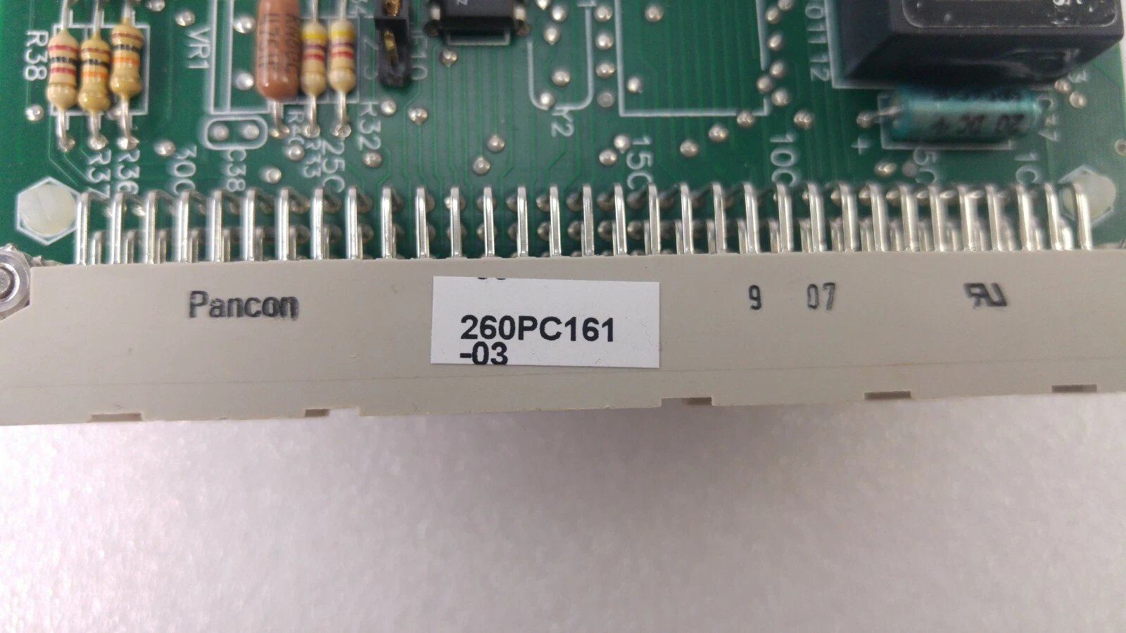 Pancon rear connector with label 260PC161-03