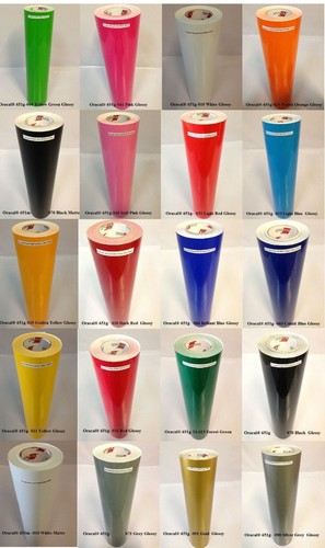 12" Adhesive Vinyl (Craft hobby/sign maker/cutter), 10 Rolls 5 Feet Oracal 651 - Picture 4 of 4