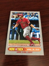 2019 HERITAGE HIGH NUMBER ALBERT PUJOLS DH ANGELS #NT-15 NOW AND THEN SP *Mint*