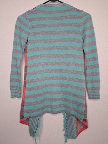 435 by Matilda Jane Steadfast Plaid Cardigan Girls Youth Size 8 Tassel Plaid - Picture 12 of 14