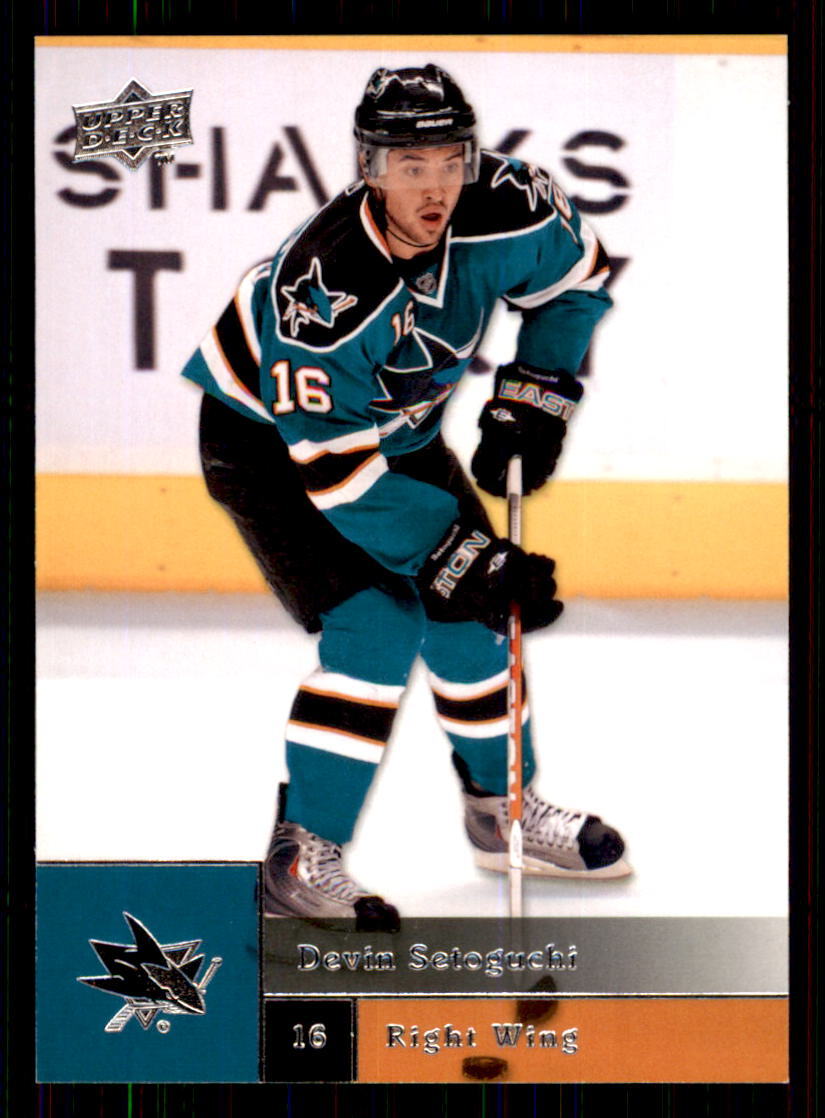 2009-10 Upper Deck #405 Devin Setoguchi San Jose Sharks