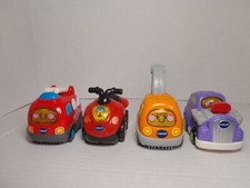 4 Vtech Go Go Smart Wheels Cars...Fire Tow Truck ATV  Hot Rod