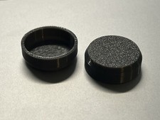 2 X Anthracite Cover Caps For Heated Towel Rail Bleed