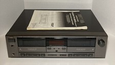 JVC TD-W305 Stereo Dual Double Cassette Deck With Manual Tested and Works