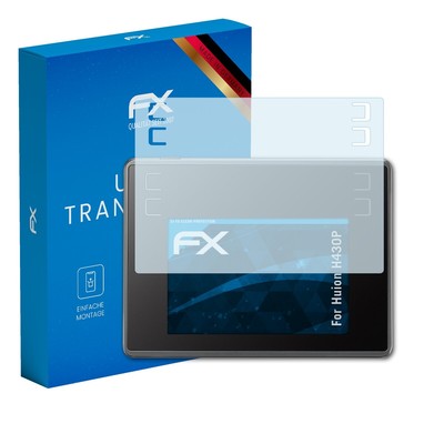 atFoliX 2x Displayschutzfolie für Huion H430P Schutzfolie klar Folie