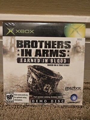 Brothers In Arms Earned In Blood Xbox Demo Disc BRAND NEW SEALED 2005