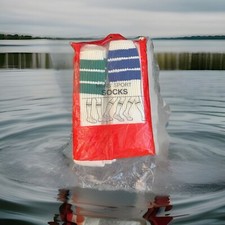 Vintage 6 Pack Extra long over the calf Tube Socks 24  Length 22  Length