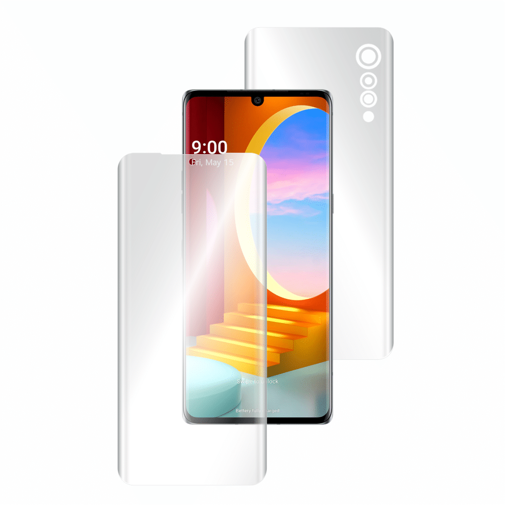 SEAHAI Cover per LG Velvet 5G/4G, Ultra Sottile Custodia in TPU a Gradiente Colori, Antiurto Bumper Silicone Protettiva, Staccabile Cellulare Case per LG Velvet 5G/4G, Rosso
