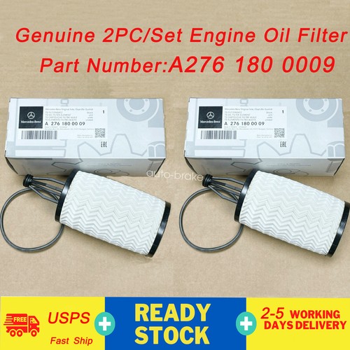 2X Genuine Engine Oil Filter For Mercedes Benz GL550 E400 ML350 SL400 2761800009 eBay