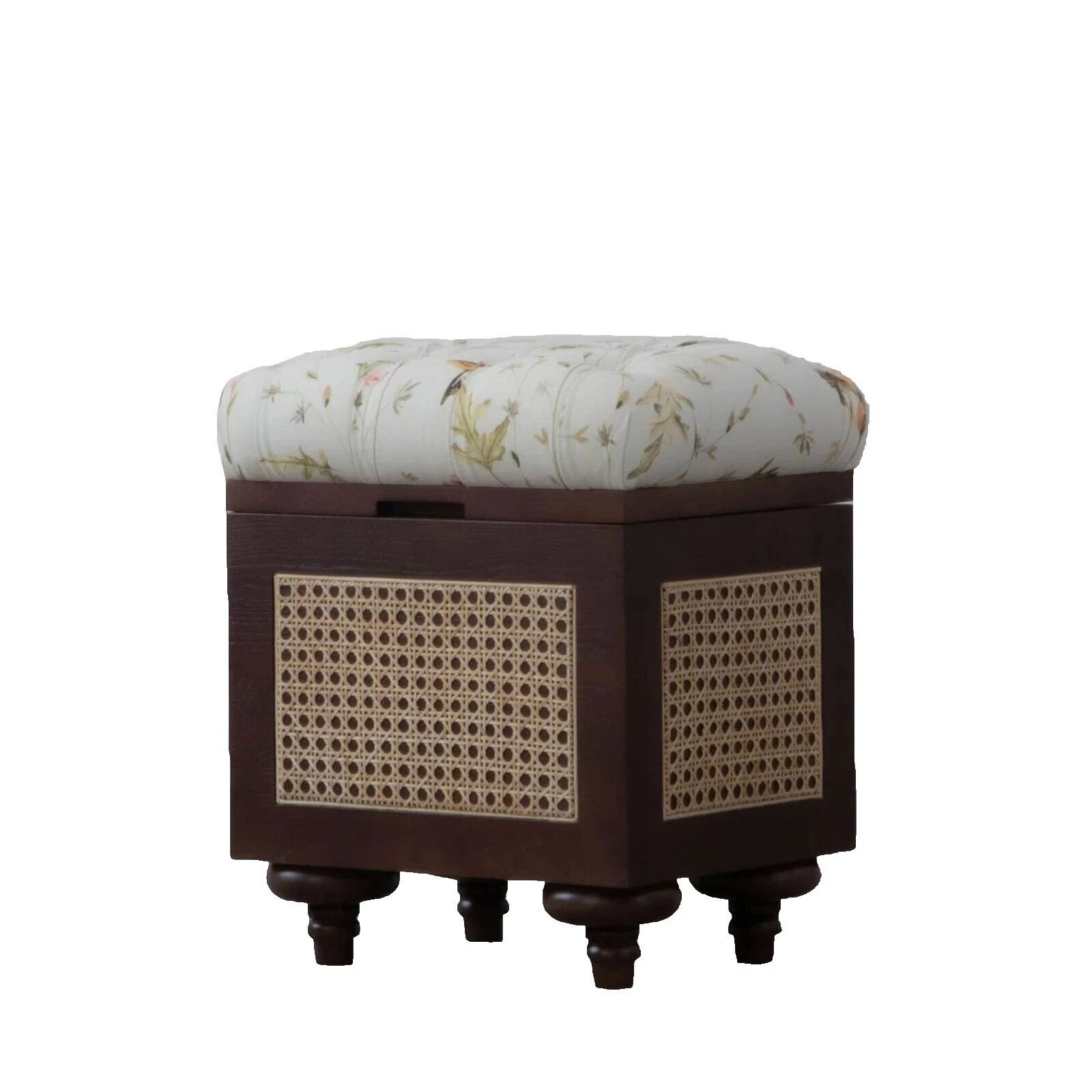 Almacenamiento de ratán otomanes, reposapiés y Pufs