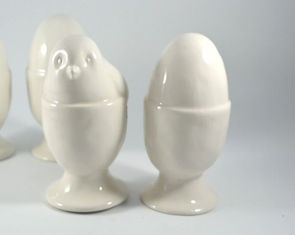 Rae Dunn PEEP Huevo Forma Taza Estatuillas Pollitos Granja Casa Pascua No Real Huevo Tazas Foto 4 de 4