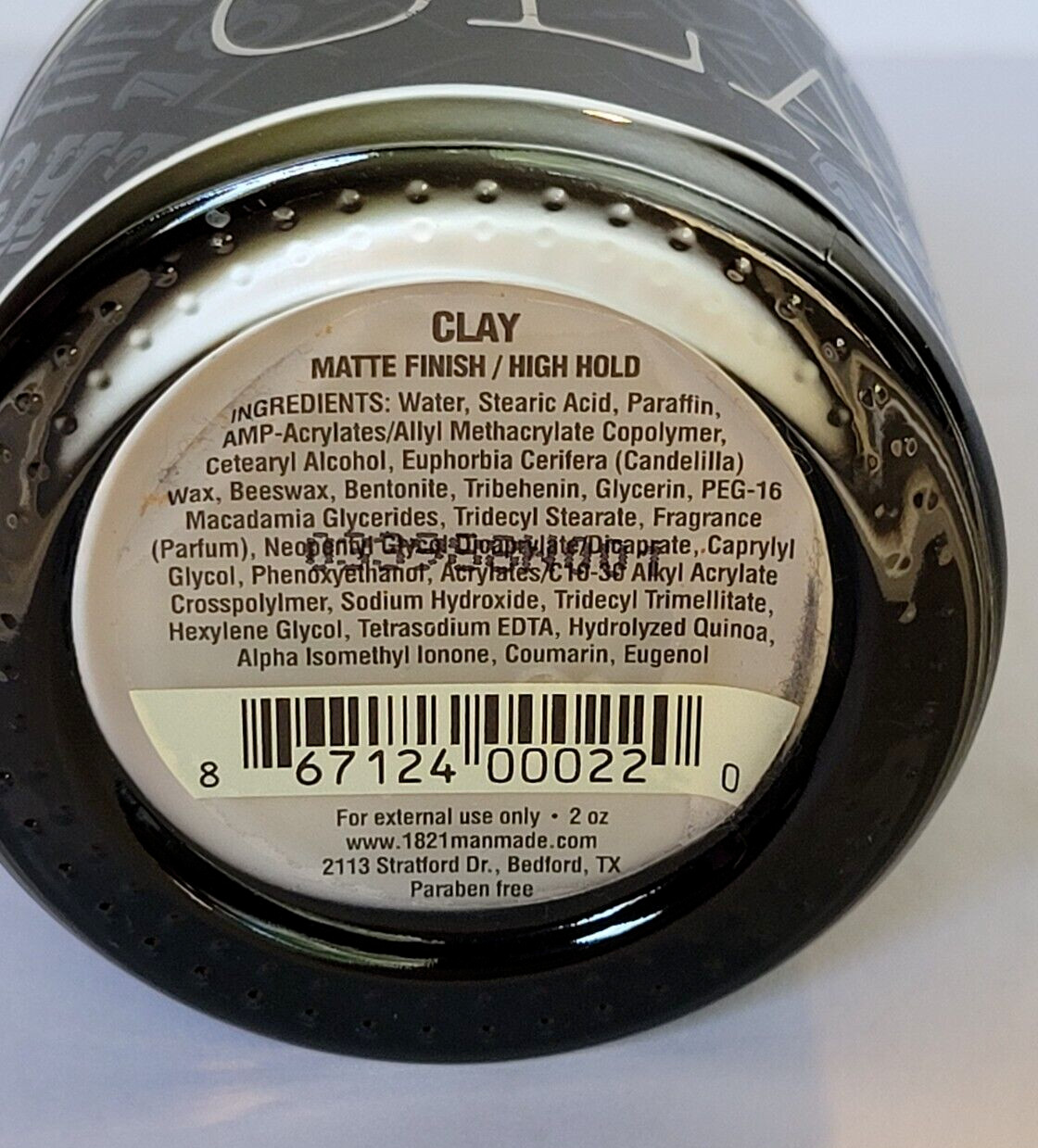 18.21 Man Made Clay  - 2 oz (NEW)