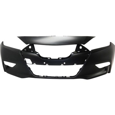 Front Bumper Cover For 2016-2018 Nissan Maxima Ready To Paint Made of Plastic