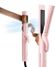TYMO Airflow Styler Curling Iron Hair Straightener and Curler 2 in 1 Pink