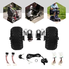 10" Motor Drive Air Wheel Conversion Kit 2 Wheels Electric Cart Scooter 24V 250W