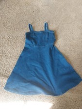 Girls Jean Dress By Justice Size 12, Preowned b6